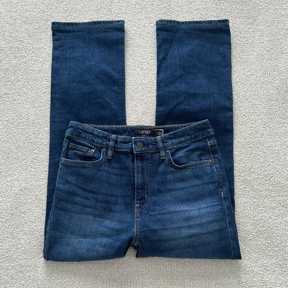 Ralph Lauren Women's Deavie Full Length Straight Leg Jeans size 4